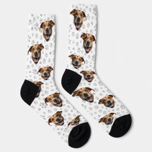 Chaussette Chaussettes de visage personnalisées pour chien (Droite)