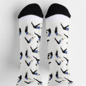 Chaussette Chaussettes de yoga en bleu – (Haut)