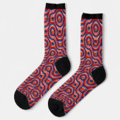 Chaussette Chaussettes d'effet 3D Bleu Rouge (Gauche)