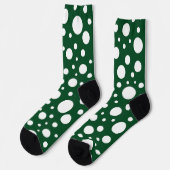 Chaussette Chaussettes d'équipage à points verts (Gauche)