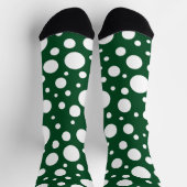 Chaussette Chaussettes d'équipage à points verts (Haut)