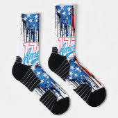 Chaussette Chaussettes d'équipage américaines imprimées Boldy (Droite)