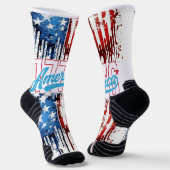 Chaussette Chaussettes d'équipage américaines imprimées Boldy (Angulaire)