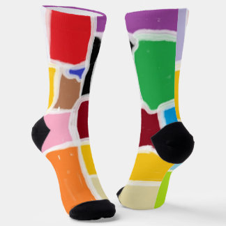Chaussette Chaussettes d'équipage amusantes, colorées et bran