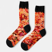 Chaussette Chaussettes d'équipage aux feuilles d'érable (Gauche)