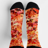 Chaussette Chaussettes d'équipage aux feuilles d'érable (Haut)