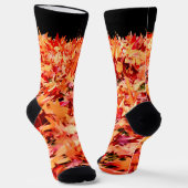 Chaussette Chaussettes d'équipage aux feuilles d'érable (Angulaire)
