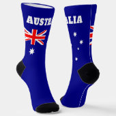 Chaussette chaussettes d'équipage avec drapeau australien (Angulaire)