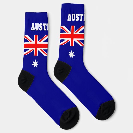 Chaussette chaussettes d'équipage avec drapeau australien (Droite)