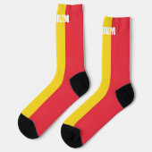 Chaussette chaussettes d'équipage avec drapeau de Belgique (Gauche)