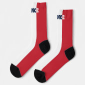 Chaussette chaussettes d'équipage avec drapeau de France (Gauche)