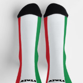 Chaussette chaussettes d'équipage avec drapeau d'Italie (Haut)