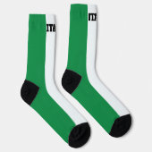 Chaussette chaussettes d'équipage avec drapeau d'Italie (Droite)