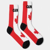 Chaussette chaussettes d'équipage avec drapeau du Canada (Droite)