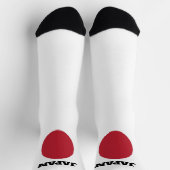 Chaussette chaussettes d'équipage avec drapeau du JAPON (Haut)
