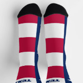 Chaussette chaussettes d'équipage avec drapeau du Texas (Haut)