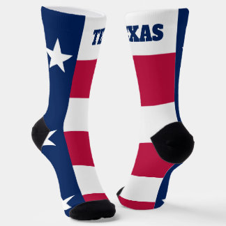 Chaussette chaussettes d'équipage avec drapeau du Texas