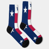 Chaussette chaussettes d'équipage avec drapeau du Texas (Droite)