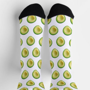 Chaussette Chaussettes d'équipage Avocados Green Guacamole 4E