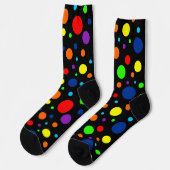 Chaussette Chaussettes d'équipage Black Rainbow Spots (Gauche)