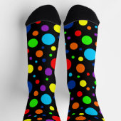 Chaussette Chaussettes d'équipage Black Rainbow Spots (Haut)