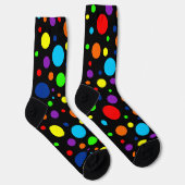Chaussette Chaussettes d'équipage Black Rainbow Spots (Droite)