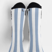 Chaussette Chaussettes d'équipage Bleu et Blancs (Haut)