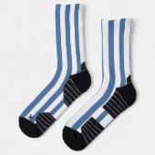 Chaussette Chaussettes d'équipage Bleu et Blancs (Gauche)