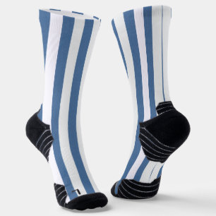 Chaussette Chaussettes d'équipage Bleu et Blancs