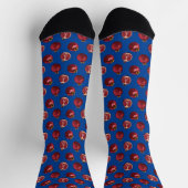 Chaussette Chaussettes d'équipage bleu grenade (Haut)