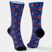 Chaussette Chaussettes d'équipage bleu grenade (Angulaire)