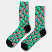 Chaussette Chaussettes d'équipage bleu turquoise (Gauche)
