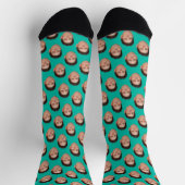 Chaussette Chaussettes d'équipage bleu turquoise (Haut)