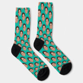 Chaussette Chaussettes d'équipage bleu turquoise (Droite)