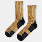 Chaussette Chaussettes d'équipage Bois rustique Beige (Gauche)