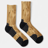 Chaussette Chaussettes d'équipage Bois rustique Beige (Droite)