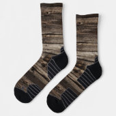 Chaussette Chaussettes d'équipage Bois rustique foncé (Gauche)