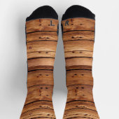 Chaussette Chaussettes d'équipage Bois rustique orange (Haut)