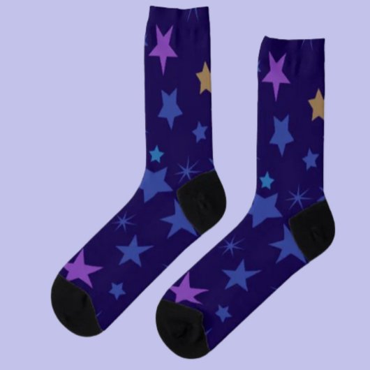 Chaussette Chaussettes d'équipage Céleste Whispers - Étoiles 