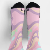 Chaussette Chaussettes d'équipage coloré heureux (Haut)