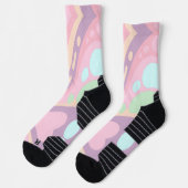 Chaussette Chaussettes d'équipage coloré heureux (Gauche)