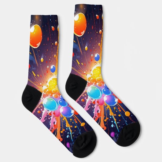 Chaussette Chaussettes d'équipage colorées (Droite)