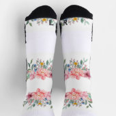 Chaussette Chaussettes d'équipage colorées Floral (Haut)