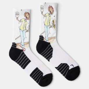 Chaussette Chaussettes d'équipage Colorful Joyeux Lady de net