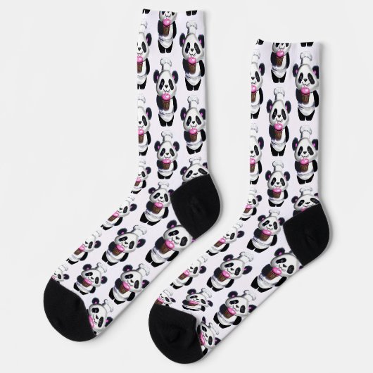 Chaussette Chaussettes d'équipage Cute Panda (Gauche)