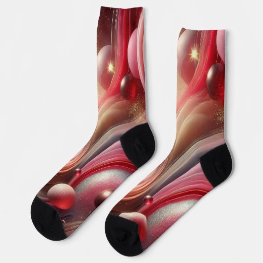 Chaussette Chaussettes d'équipage d'art Abstrait (Gauche)