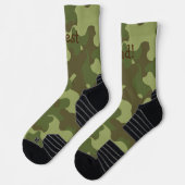 Chaussette Chaussettes d'équipage de camouflage personnalisée (Gauche)