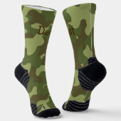 Chaussette Chaussettes d'équipage de camouflage personnalisée (Angulaire)