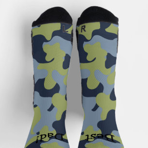 Chaussette Chaussettes d'équipage de camouflage personnalisée
