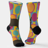 Chaussette Chaussettes d'équipage de chats noirs (Angulaire)